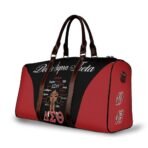 Delta Sigma Theta Heritage Travel Duffel – Crimson & Black Signature Weekender - Image 2