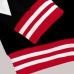 Elite Delta Sigma Theta "H. Ebony Stallion" Varsity Jacket – Black, Crimson & White - Image 3